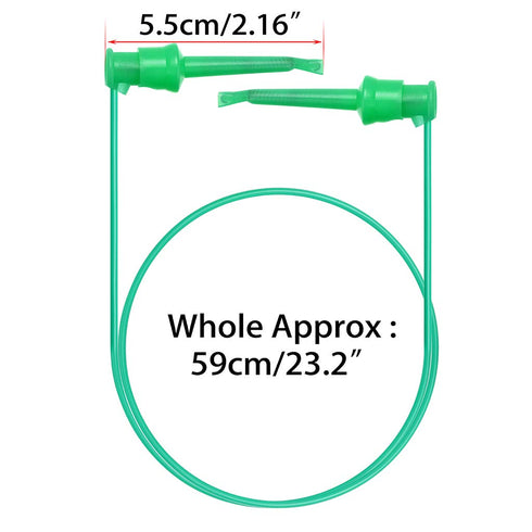 Sumnacon 5 Pcs Multimeter Electrical Test Dual Lead Test Hook Clips - 5 Colors Silicone to Flexible Test Cables for Electronic, Component, Testing Connecting