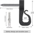 Dolibest Pack of 60 Q-Hanger, Home Christmas Lights Hanger Hooks with Phillips Screw for Garage New Year Party