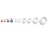 10-Sizes Copper Wire Ferrules Assortment Kit - Matte Tin Plating Pin Ferrules (390PCS KIT)