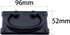 Drawer Ring 2PCS 96mm Length Vintage Black Drawer Pull Handles Knobs Hardware with Screws for Dresser Cabinet Door Furniture Drawers,
