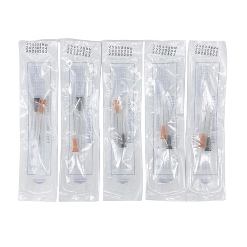 Professional Blunt Tips for Face Lifting, 18g 22g 23g 25g 27g 30g, 50mm/38mm/25mm Gauge Size (5pcs 25g-38mm)