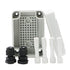 MAKERELE Waterproof Outside Electrical Box Grey 3.74 x2.56 x2.17 (956555mm) IP67 Small ABS Plastic Case with 2 NPT