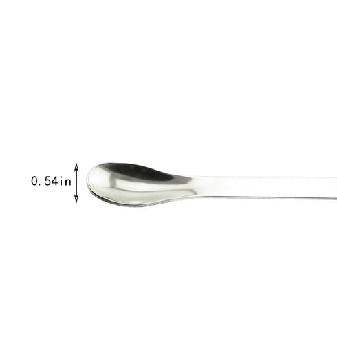 Maxmoral 1 Set Stainless Steel Micro Lab Sampling Scoop Spatulas, Combination Reagent Spoon, Pack of 4