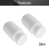 Othmro 2pcs PE Plastic Lab Chemical Reagent Bottles, 200ml/6.8oz Wide Mouth Round Sample Storage Container White