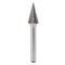 SM-5 Tungsten Carbide Burr, Pointed Cone Shape Double Cut Rotary Burrs File (1/2'' Cutter Dia, 1'' Cutter Length)
