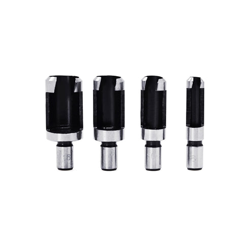 8Pcs Wood Plug Cutter Drill Bit Set, Carbon Steel Titanium Coated Woodworking Chamfer Drill Bits Cutting Tool
