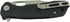 8Cr13MoV 3.63" Honey Badger Knives Large Clip Point Folding Pocket Knife - Steel, Blade, Black FRN Handle - Ball