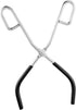 3 PCS 10.2 Inches Beaker Tongs with Black Rubber Coated Ends, Chrome Plated Steel Surface for 50-2000mL Beaker