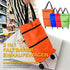 STYHYGBS 2023 2 1 New in Foldable Shopping Cart, Portable Collapsible Shopping Bag with Wheels, Lightweight Waterproof