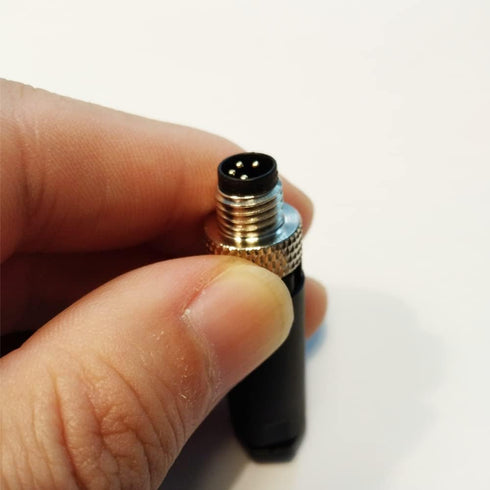 2Pcs M8 4 Pin Connector, Unshielded Field Assembly Wireable Sensor IP67 A Code Straight Type Adapter