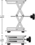 stonylab 8 inch x 8 inch Lab Scissors Jack, 200 x 200 mm Stainless Steel Laboratory Lift Stand Table, 15KG Support