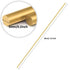 4 PCS 5mm Brass Round Rod, Solid Round Stock Lathe Bar Stock 12 Inches in Length, C27400