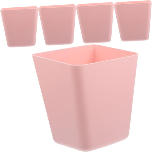 Alipis 5pcs Rolling Cart Organizers Pink Hanging Cup Holder for Wall Sturdy