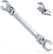 Flex Head Flare Nut Wrench Set, 19 * 21mm Flexible Flare Nut Wrench for Automotive and Plumbing Repairs