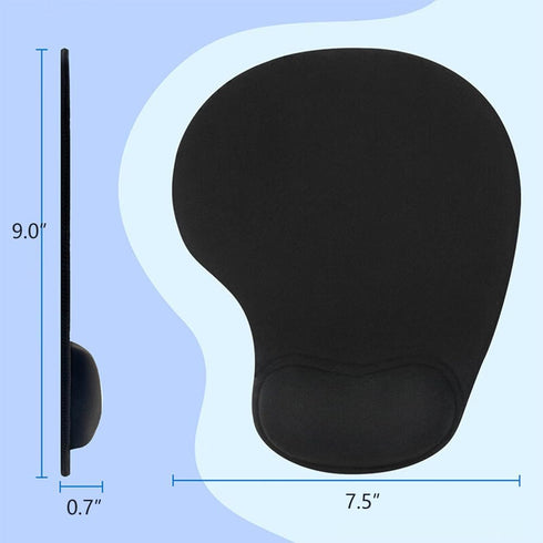 JYWYBF Ergonomic Mouse Pad with Wrist Rest, Gel Wrist Support Mousepad, Pain Relief Laptop Computer Mouse Pad, Non-Slip