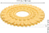 7.12 Inch PRETYZOOM Ceiling Medallion Round Decorative Plate for Lighting Fixtures European Style Realistic Plaster