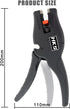 HKS Automatic Wire Stripper Tool - 2 in 1 for 32-7 AWG Wire Stripping & Cutting, Length Range 0.25-1 inch