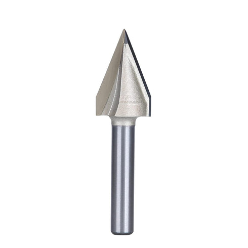 1PC Router Bits 45 Degree V Groove Bit, 1/4 Inch Shank Cutting Tool, 19/32 Inch Cutting Dia for Woodworking