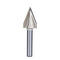 1PC Router Bits 45 Degree V Groove Bit, 1/4 Inch Shank Cutting Tool, 19/32 Inch Cutting Dia for Woodworking