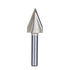 1PC Router Bits 45 Degree V Groove Bit, 1/4 Inch Shank Cutting Tool, 19/32 Inch Cutting Dia for Woodworking