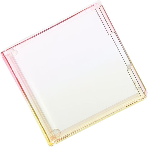 Pink Acrylic Sticky Note Holder, Memo Pad Case, Desk Stand Holders Gift, Business Supplies for Home and Office