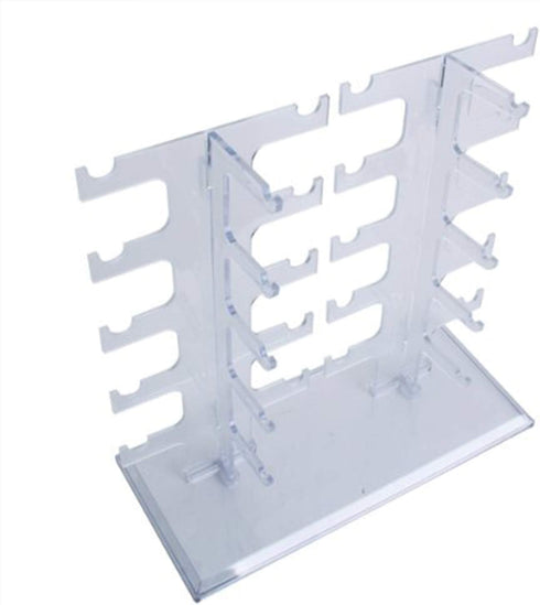 JoySee Acrylic Sunglasses Organizer, Eyeglasses Rack Display Holders, Water Clear Transparent
