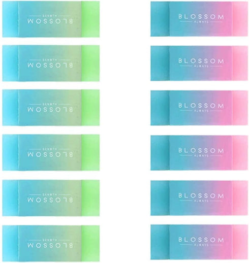 Pencil Erasers, 12 PCS Flexible Rubber Erasers for Children, School, Office