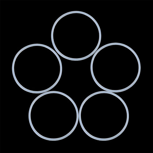 X AUTOHAUX Silicone O-Rings - Pack of 10, 43.6mm OD 40mm ID 1.8mm Width VMQ Seal Gasket for Pipe Repair, White