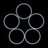 X AUTOHAUX Silicone O-Rings - Pack of 10, 43.6mm OD 40mm ID 1.8mm Width VMQ Seal Gasket for Pipe Repair, White