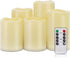 Homemory Waterproof Flameless Candles, Outdoor Indoor Battery Operated LED Pillar Candles with