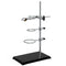 Chemistry Laboratory Stand Set with Support Stand, 2 Retort Rings, Rod and Flask Clamp