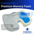 Memory Foam Seat Cushion with Cooling Gel Technology, Lumbar Back Support Pillow for Office Chair, Car Seat