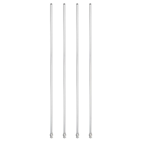 PATIKIL 4Pcs 8Ga x 12 Inch Stainless Steel Dispensing Needle Tips, Metal Glue Needle Tube Blunt Tips