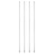 PATIKIL 4Pcs 8Ga x 12 Inch Stainless Steel Dispensing Needle Tips, Metal Glue Needle Tube Blunt Tips