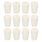 MECCANIXITY Rubber Tapered Plug, 11mm to 15mm Solid Test Tubes Bungs Stopper, White, 12 Pieces for Lab Home