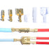 4.0mm Diameter Bullet Terminals Quick Connector, Insulating Sleeves, Brass Electrical Crimping Plug for Car Cold Cable