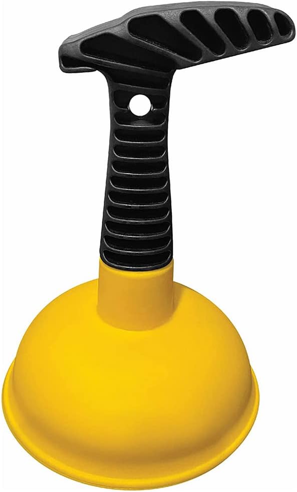 Sink Plunger, Easy to Use Mini Plunger with Short Handle, Powerful Unclogging Tool for Kitchen and Bathroom