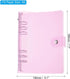 PATIKIL A6 Clear Binder Cover, Soft PVC Loose Leaf Binder Protector Refillable Notebook Shell with Snap Button Closure for DIY Meeting Notebook Folder, Purple by PATIKIL