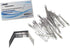 Standard 2-Piece Paper Fasteners, 2 Inch Capacity, 100 Sets/Box, Tin Plated