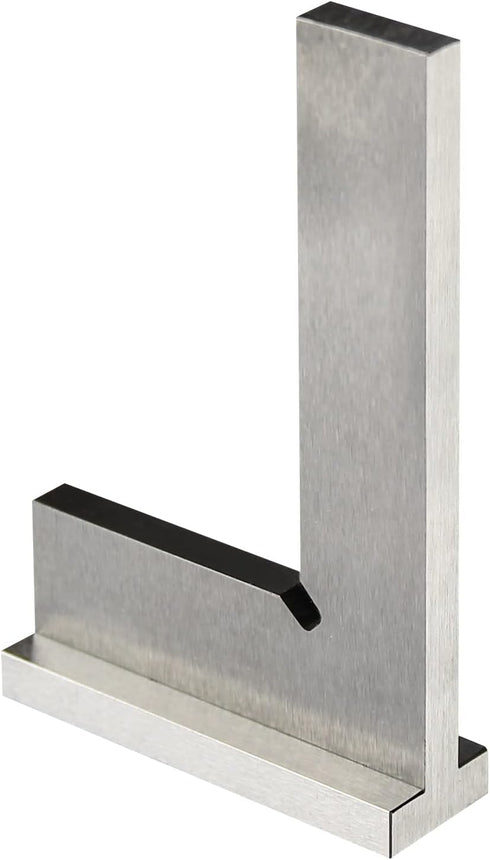Precision Machinist Square 4 Inch Engineer Square, 90 Degree Right Angle Ruler, Ground Hardened Steel