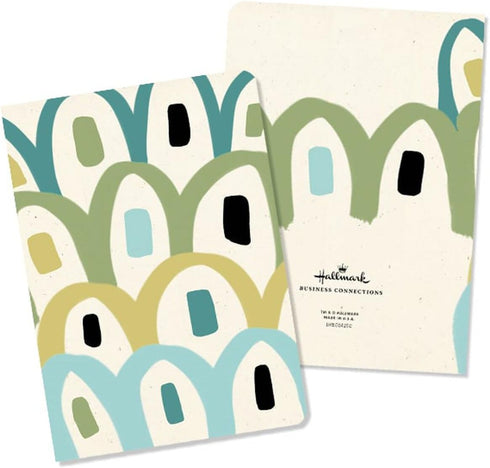 Hallmark Business Assorted Lined Notebooks, 9 Pack (Onward & Upward, 3 Designs) for Employee Gifts