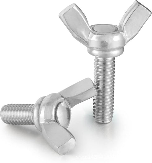 M5 Metric Wing Bolt, Stainless Steel Butterfly Screw, Pack of 10 (M5 * 20mm)