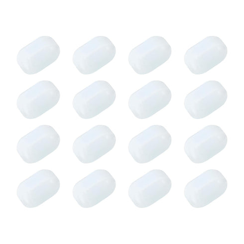 MECCANIXITY Magnetic Stirrer Mixer Stir Bar Rod White 10mm Cylinder Shape PTFE Coating for Laboratory 16Pcs