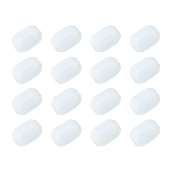 MECCANIXITY Magnetic Stirrer Mixer Stir Bar Rod White 10mm Cylinder Shape PTFE Coating for Laboratory 16Pcs