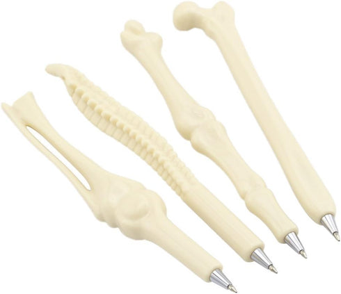 MagicW Creative Novelty Bone Shape Ballpoint Pens, Finger Pen, Nurse Doctor Stationery Gift, Pack of 5