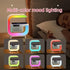 realexist LED Table Lamp Speaker with Wireless Charger, Night Light Lamp with Bluetooth Speaker, Sunrise Alarm Clock