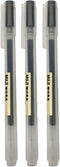 Muji Gel Ink Ball Point Pen, Black, 0.5mm, Pack of 3, Japan Import