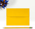 LUXPaper A2 Invitation Envelopes | Peel & Press | Sunflower Yellow | 4 3/8" x 5 3/4" | 80lb. Text | 50 Qty