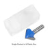 Router Bits 1-1/2" Dia 1/2" Shank Carbide V Type End Mill for Woodworking Carpentry Engraving Cutter Tools