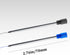 Blue Ink Refills (10 Pcs) Replaceable Pen Refills, 2.75 inch (70 mm) Ballpoint Pens Refills, 1.0mm Medium Tips